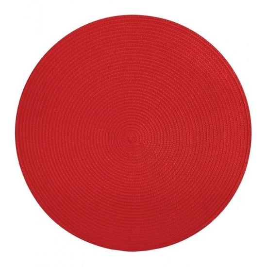 Lugar Americano 38cm Redondo Carmim